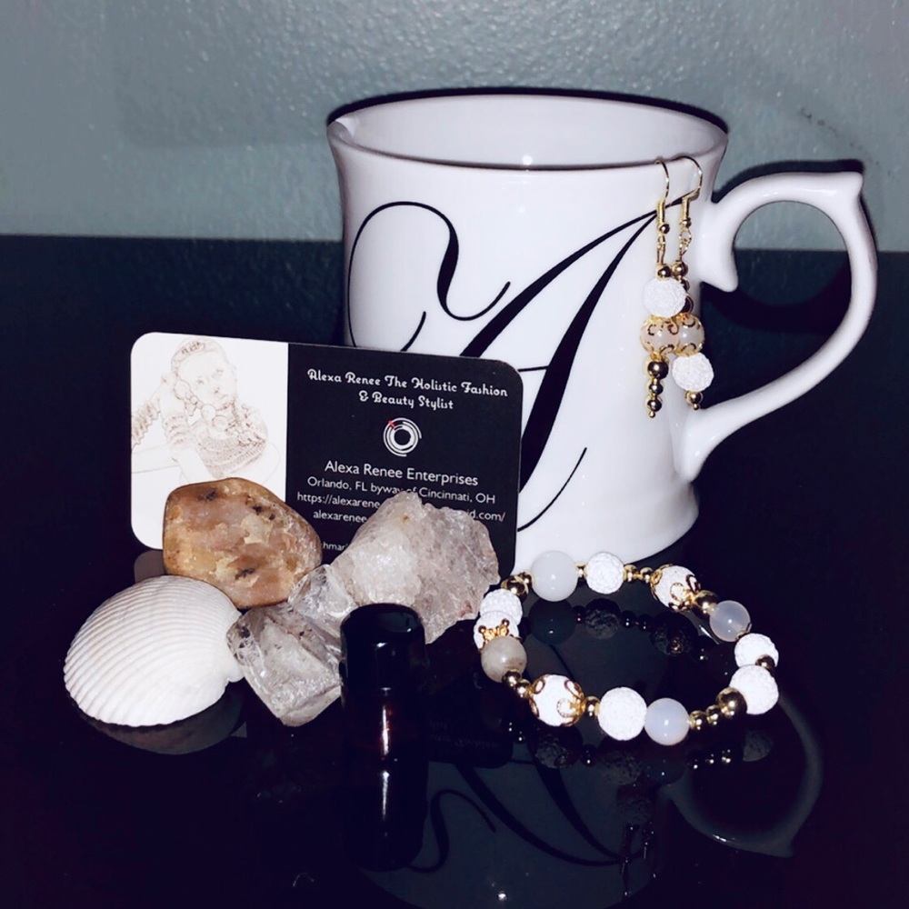 Goddess Lava Bracelet & Earrings